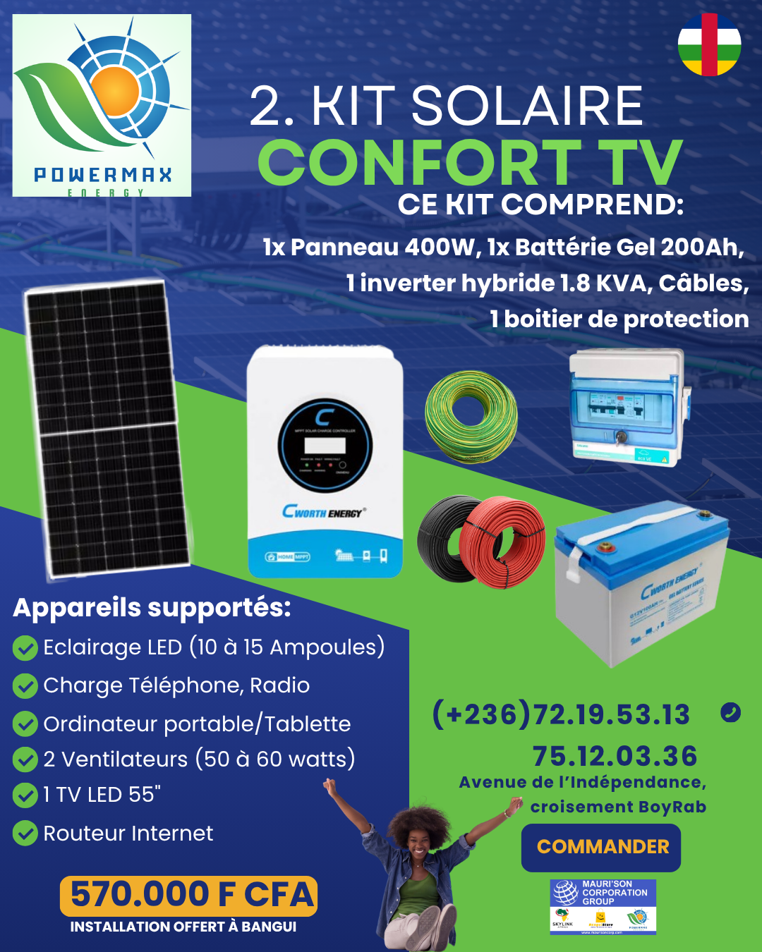 PowerMax Energy Kit 02 Confort TV