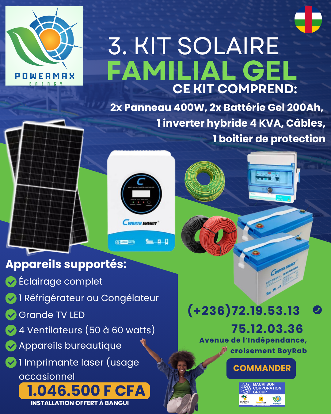 PowerMax Energy Kit 03 Familial Gel